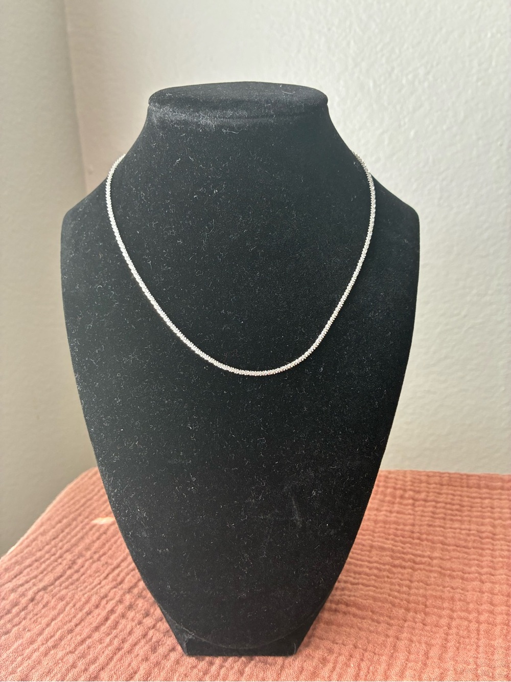 Sterling Silver Chain Necklace - Silver 16”
